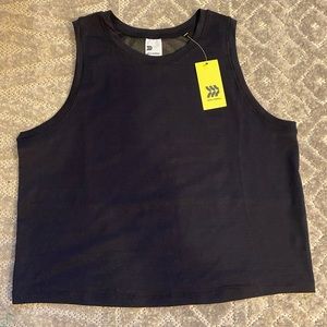 NWT all in motion women’s workout tank top. Black, size small. Never worn!